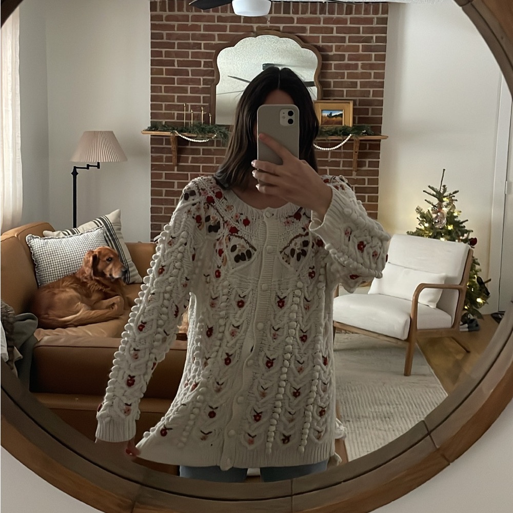 Vintage Doen dupe floral sweater